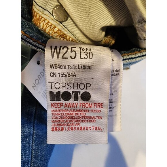 Jamie Topshop Moto Size 25 Jeans High Rise Skinny NWT - Picture 5 of 6